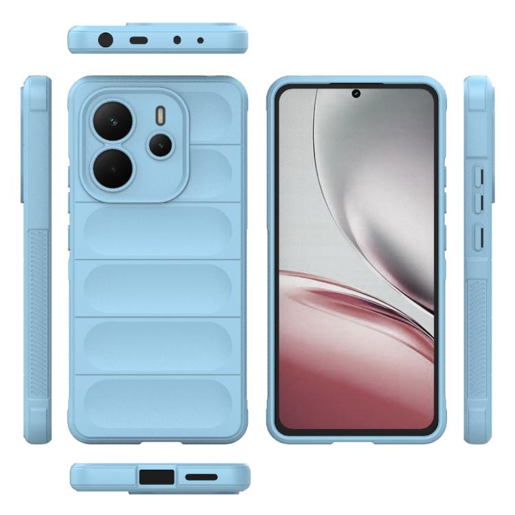 For Redmi Note 14 4G 164.84mm EU Magic Shield TPU + Flannel Phone Case