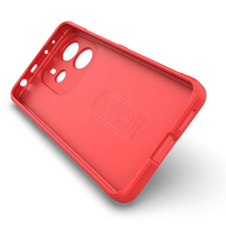 For Redmi Note 14 4G 164.84mm EU Magic Shield TPU + Flannel Phone Case