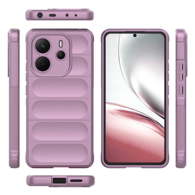 For Redmi Note 14 4G 164.84mm EU Magic Shield TPU + Flannel Phone Case