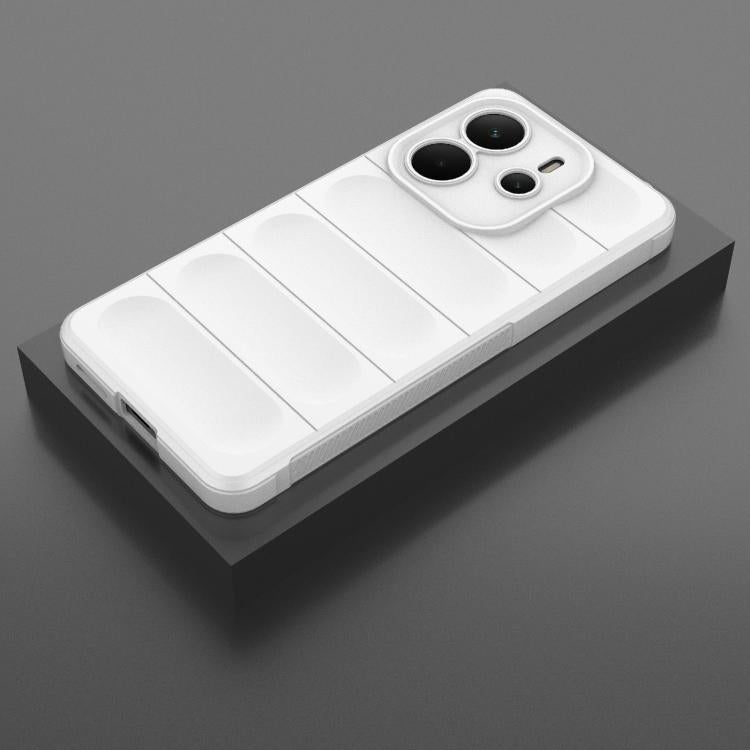 For Redmi Note 14 4G 164.84mm EU Magic Shield TPU + Flannel Phone Case