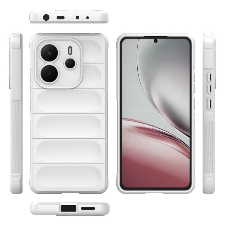 For Redmi Note 14 4G 164.84mm EU Magic Shield TPU + Flannel Phone Case