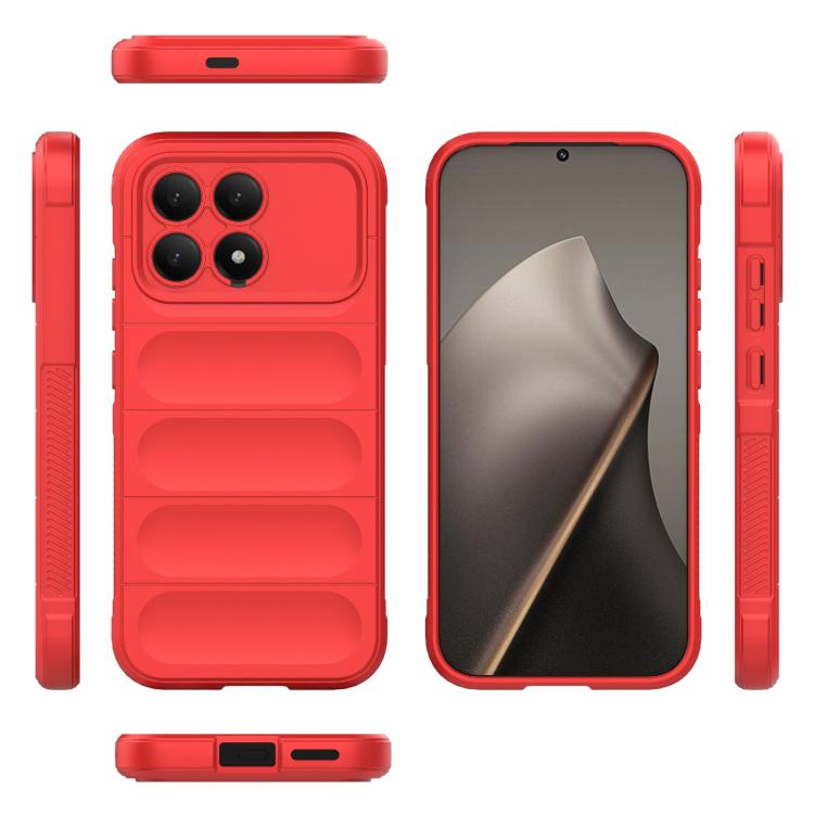 For Redmi K90/Poco F8 Pro Magic Shield TPU + Flannel Phone Case