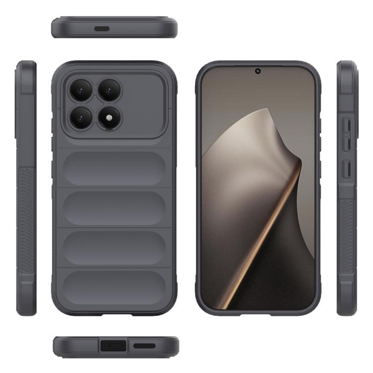 For Redmi K90/Poco F8 Pro Magic Shield TPU + Flannel Phone Case