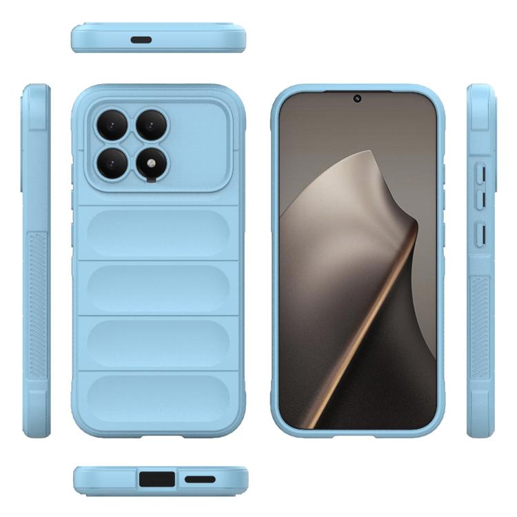 For Redmi K90/Poco F8 Pro Magic Shield TPU + Flannel Phone Case