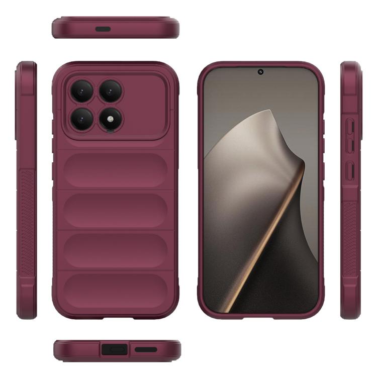 For Redmi K90/Poco F8 Pro Magic Shield TPU + Flannel Phone Case