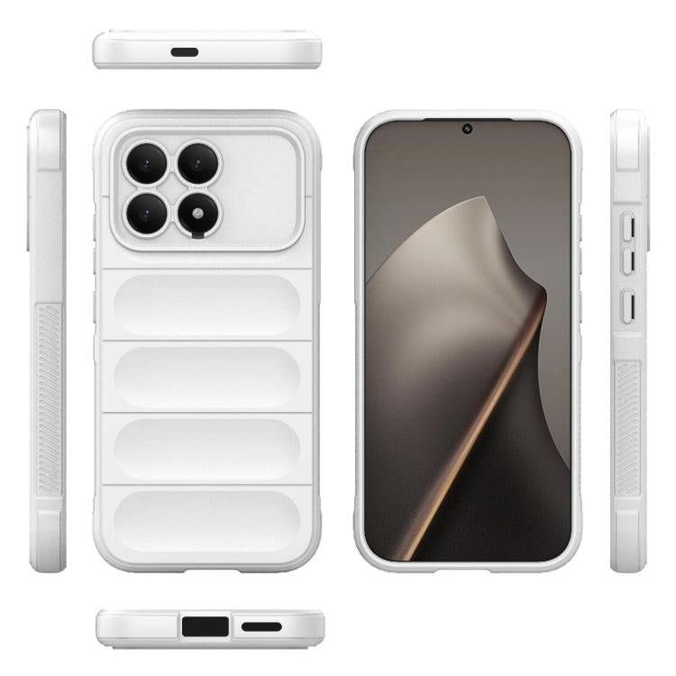 For Redmi K90/Poco F8 Pro Magic Shield TPU + Flannel Phone Case