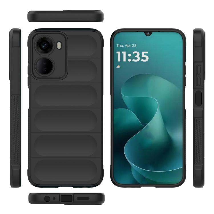 For Redmi 15a 5G India Magic Shield TPU + Flannel Phone Case