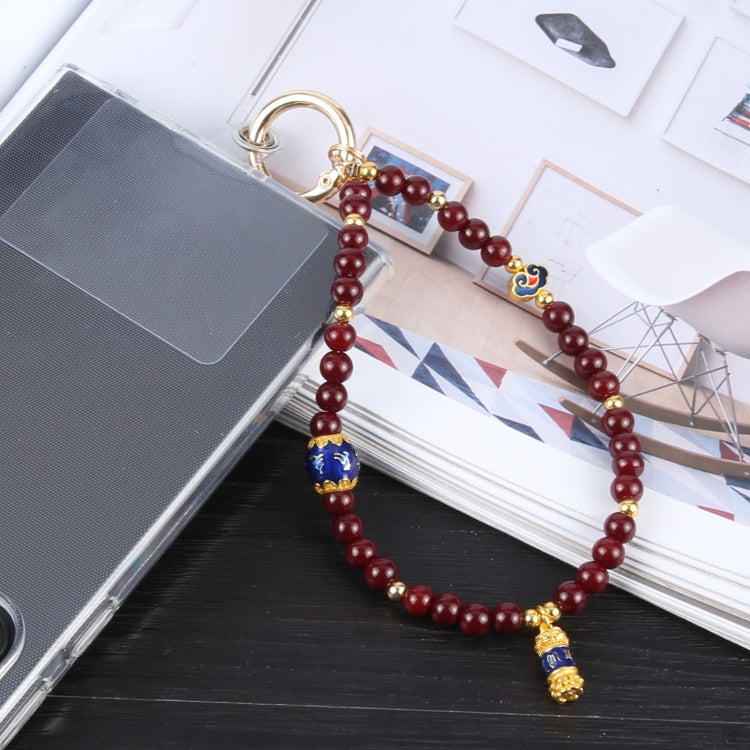 Mobile Phone Anti-lost Auspicious Bead Chain Short Lanyard