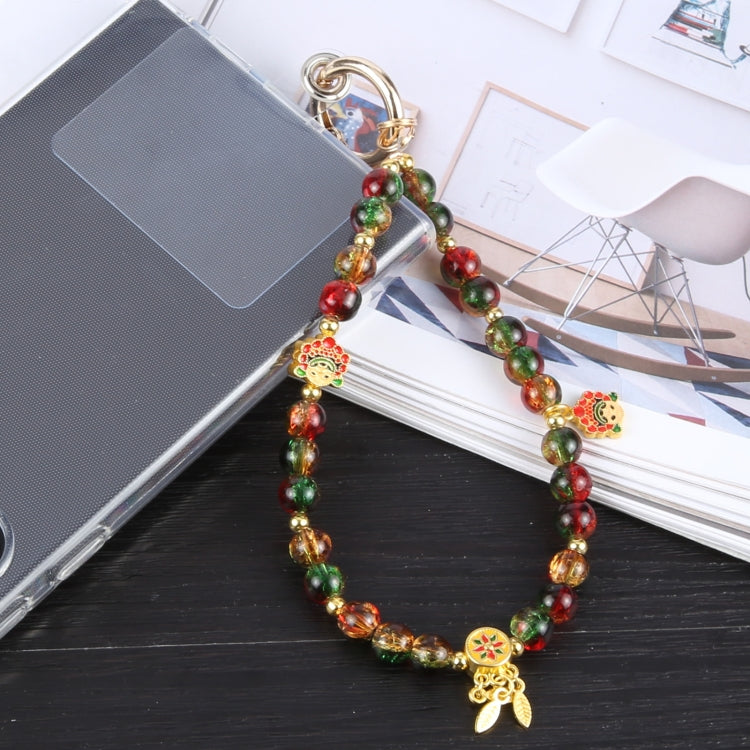 Mobile Phone Anti-lost Auspicious Bead Chain Short Lanyard
