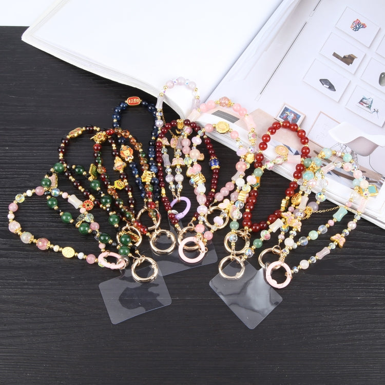 Mobile Phone Anti-lost Auspicious Bead Chain Short Lanyard