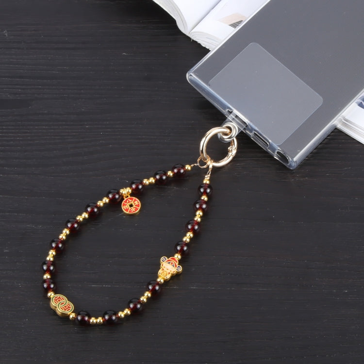 Mobile Phone Anti-lost Auspicious Bead Chain Short Lanyard