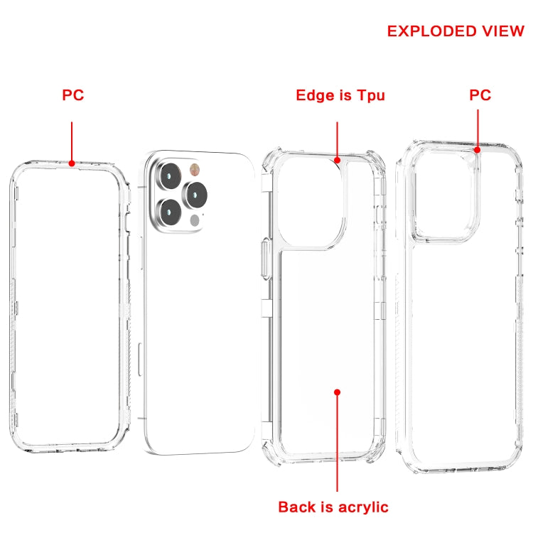 For iPhone 15 Pro Acrylic Transparent Phone Case