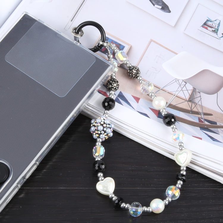 Mobile Phone Anti-lost Rhinestone Bead Chain Short Lanyard