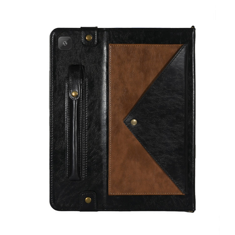 For Samsung Galaxy Tab A7 SM-T505 (2020) Envelope Color Matching Horizontal Flip PU Leather Case with Card Slots & Pen Slots & Holder & Wallet & Photo Frame & Shoulder Strap