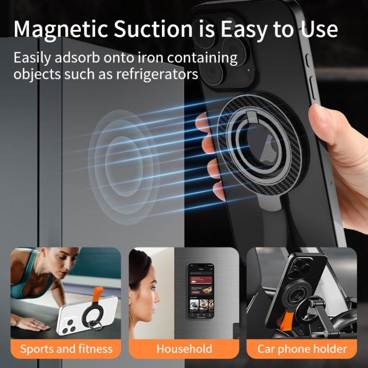 Carbon Fiber Magnetic Ring Buckle Holder