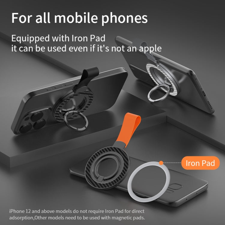 Carbon Fiber Magnetic Ring Buckle Holder