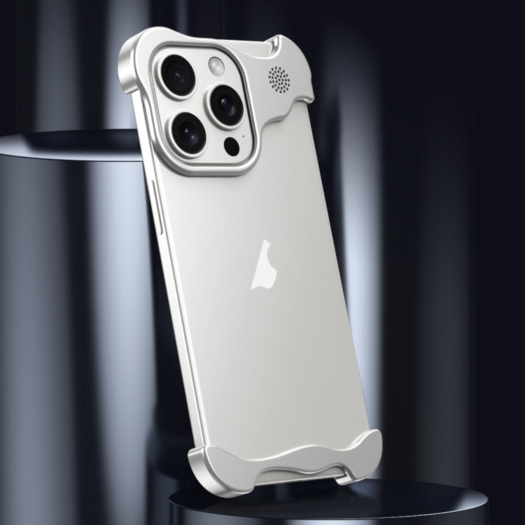 For iPhone 15 Plus Aromatherapy Alloy Frameless Phone Case