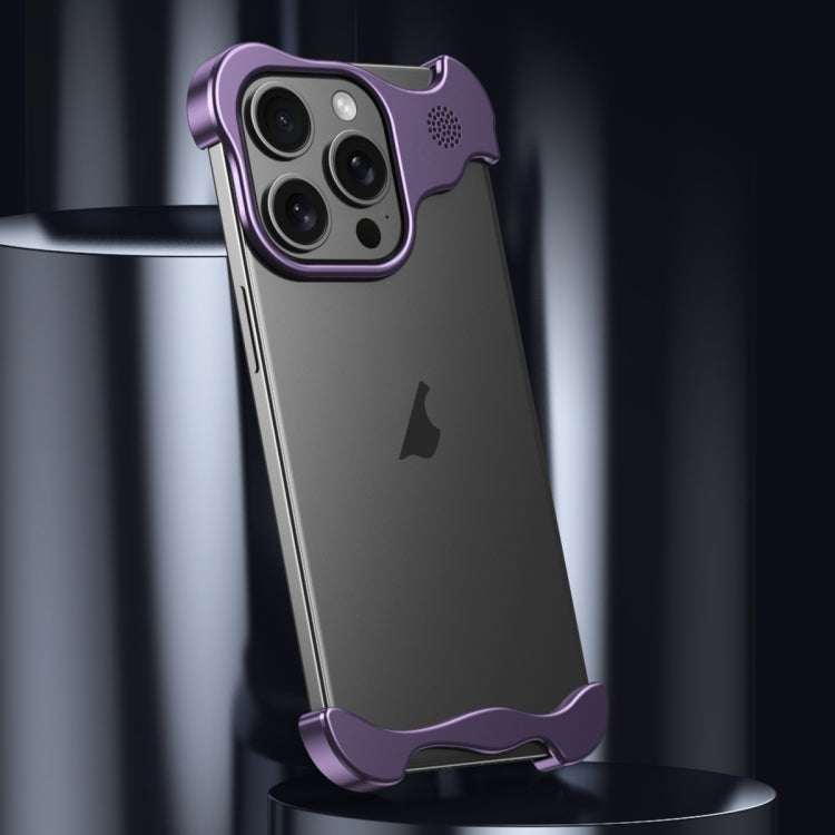 For iPhone 15 Pro Aromatherapy Alloy Frameless Phone Case