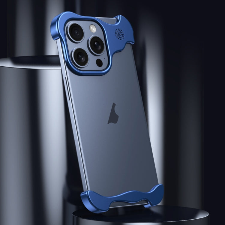 For iPhone 15 Pro Max Aromatherapy Alloy Frameless Phone Case