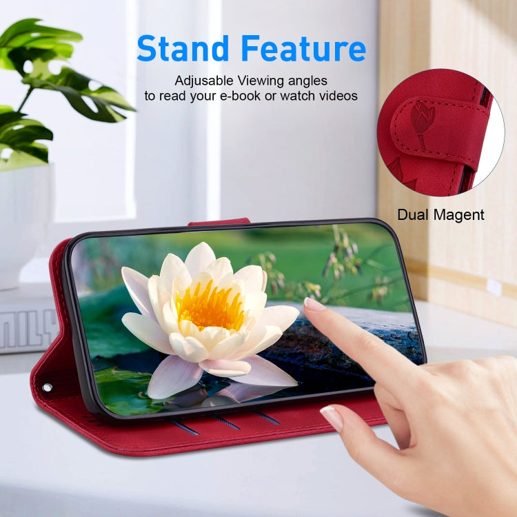 For Infinix Hot 30 4G X6831 Lotus Embossed Leather Phone Case