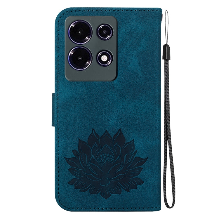 For Infinix Note 30 4G / 5G Lotus Embossed Leather Phone Case