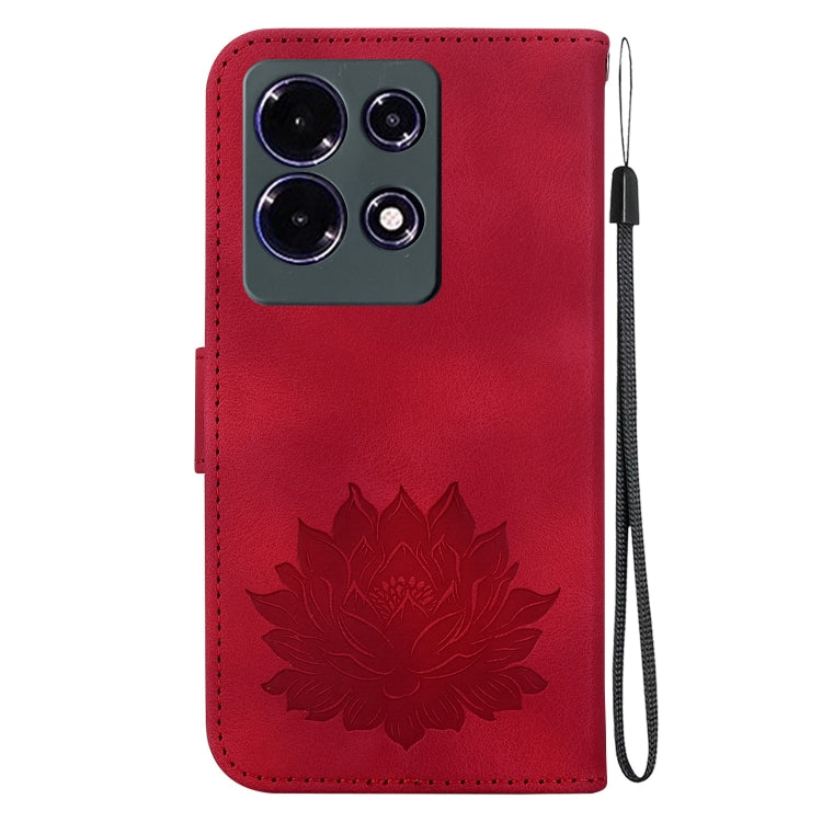 For Infinix Note 30 4G / 5G Lotus Embossed Leather Phone Case