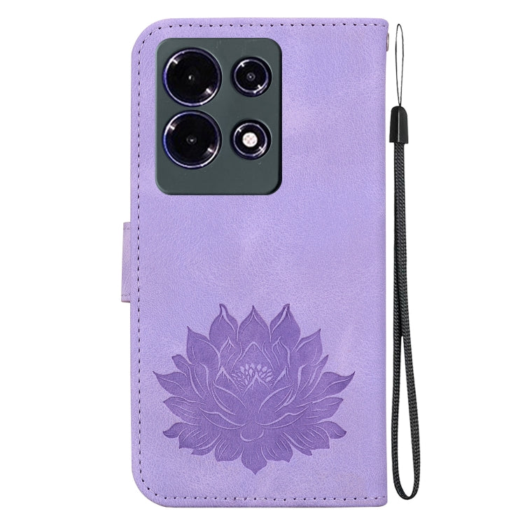 For Infinix Note 30 4G / 5G Lotus Embossed Leather Phone Case