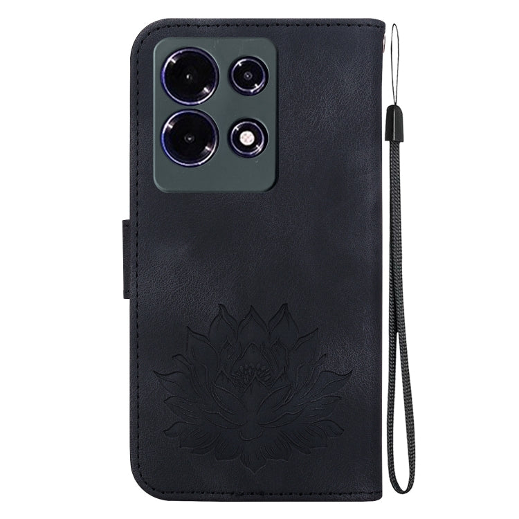 For Infinix Note 30 4G / 5G Lotus Embossed Leather Phone Case
