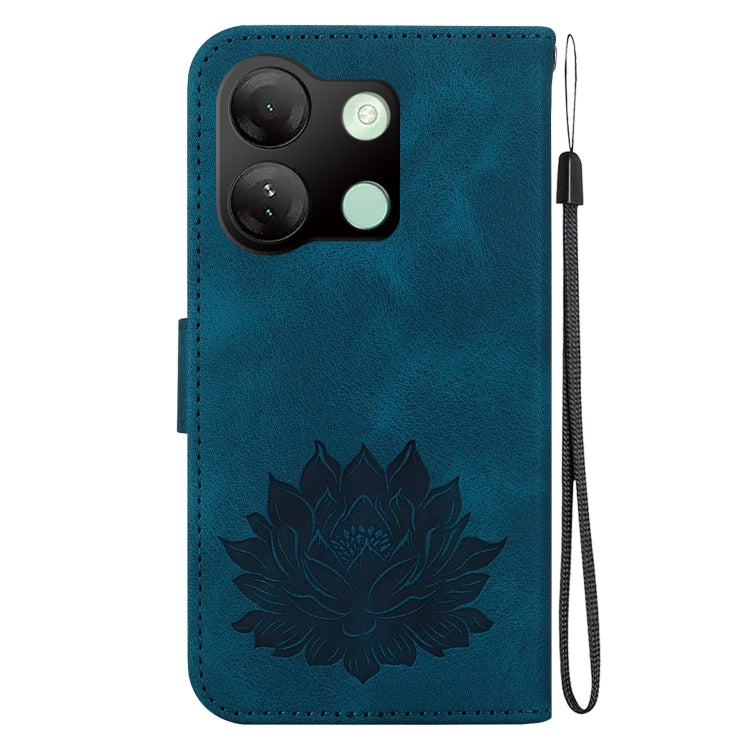 For Infinix Smart 7 HD Lotus Embossed Leather Phone Case