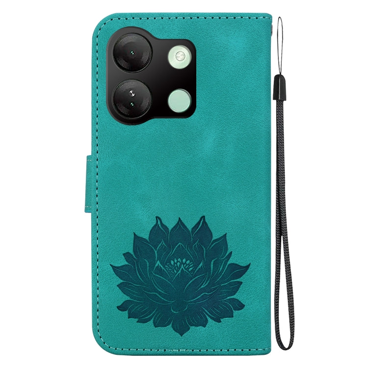 For Infinix Smart 7 HD Lotus Embossed Leather Phone Case
