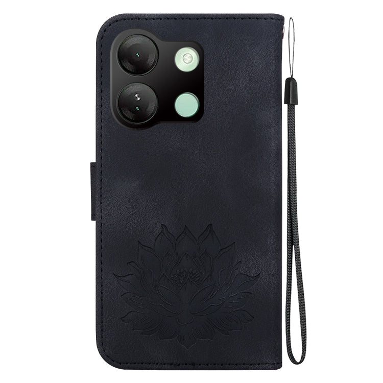 For Infinix Smart 7 HD Lotus Embossed Leather Phone Case