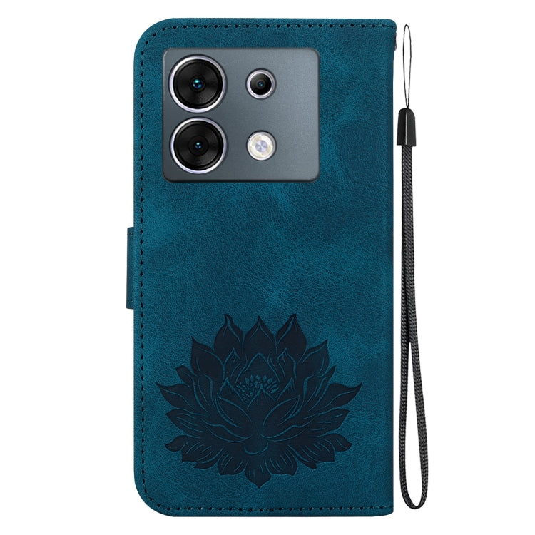 For Infinix Zero 30 5G Lotus Embossed Leather Phone Case