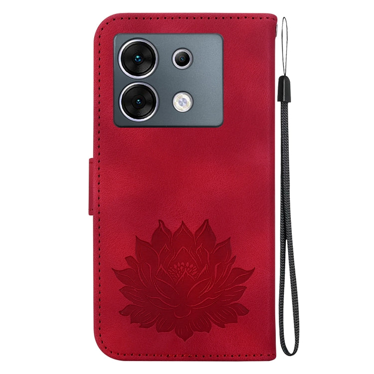 For Infinix Zero 30 5G Lotus Embossed Leather Phone Case