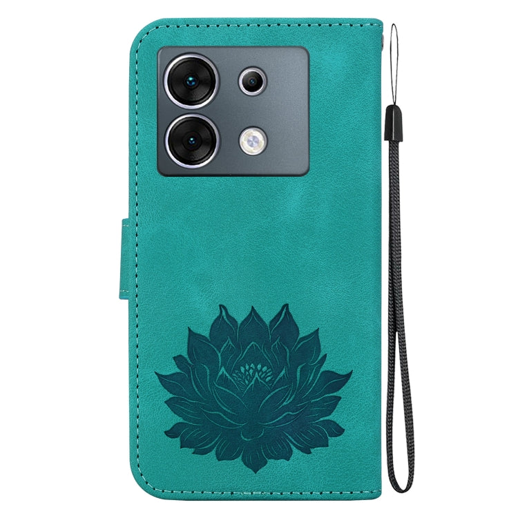 For Infinix Zero 30 5G Lotus Embossed Leather Phone Case