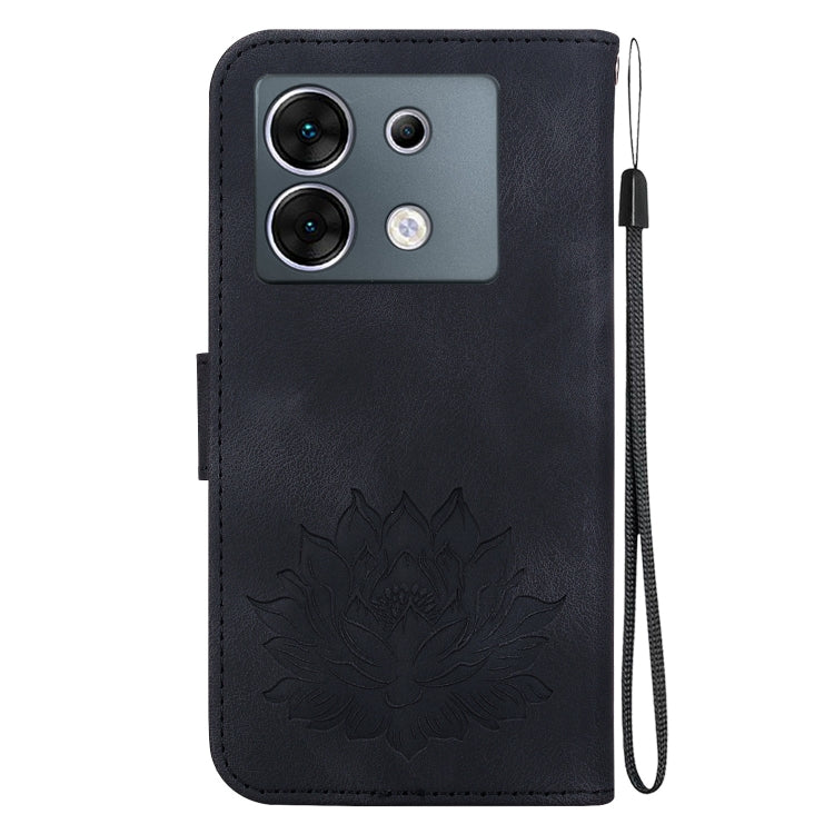 For Infinix Zero 30 5G Lotus Embossed Leather Phone Case