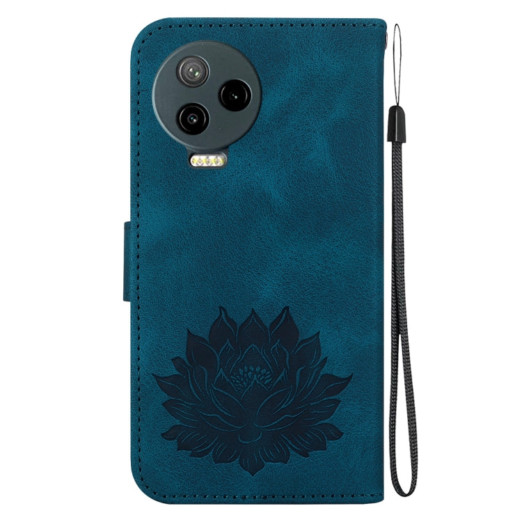 For Infinix Note 12 Pro 4G / Note 12 2023 Lotus Embossed Leather Phone Case