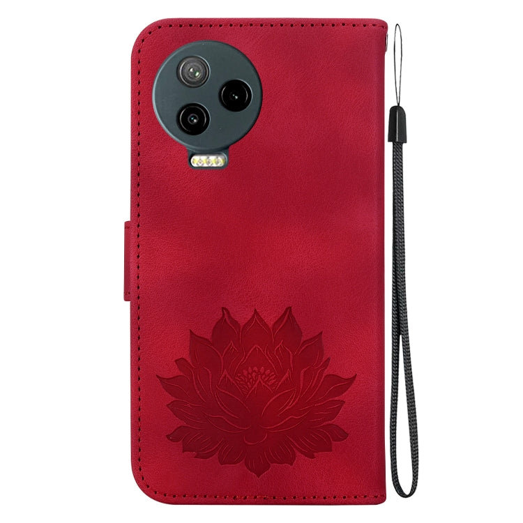 For Infinix Note 12 Pro 4G / Note 12 2023 Lotus Embossed Leather Phone Case