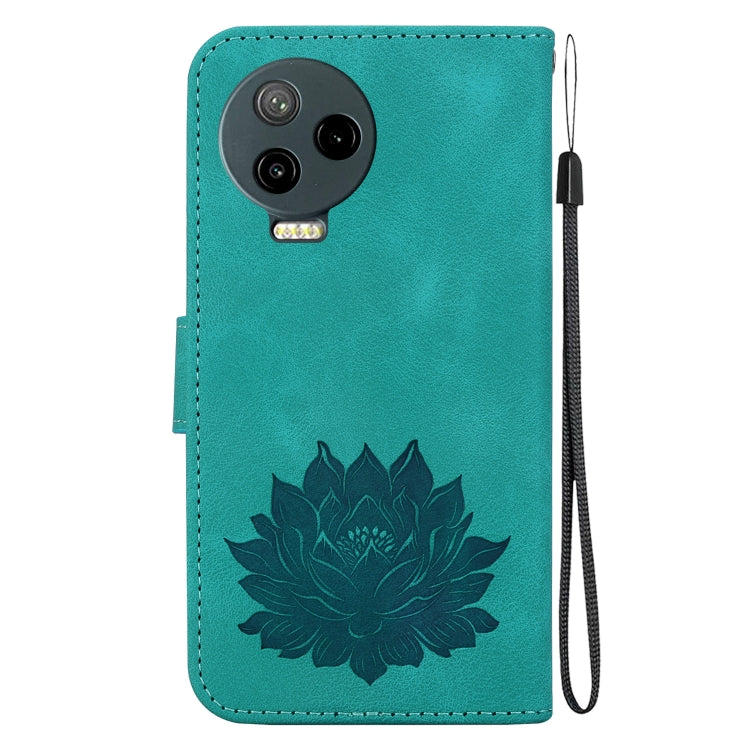 For Infinix Note 12 Pro 4G / Note 12 2023 Lotus Embossed Leather Phone Case