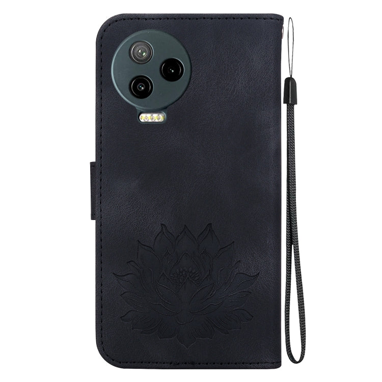 For Infinix Note 12 Pro 4G / Note 12 2023 Lotus Embossed Leather Phone Case