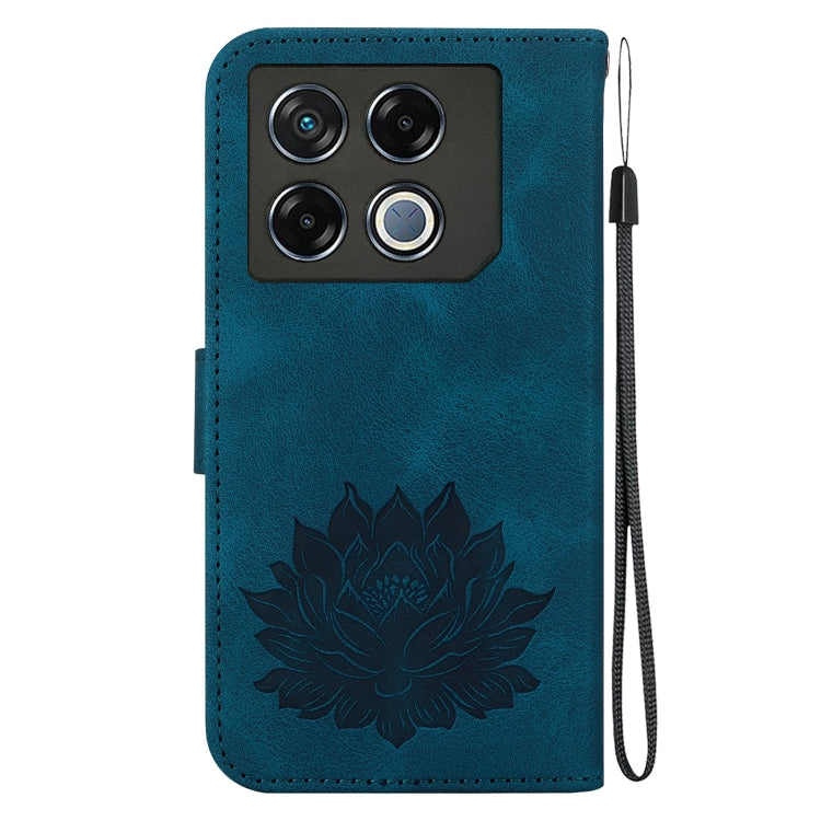 For Infinix GT 20 Pro Lotus Embossed Leather Phone Case
