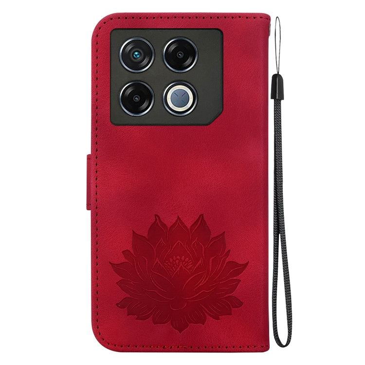 For Infinix GT 20 Pro Lotus Embossed Leather Phone Case