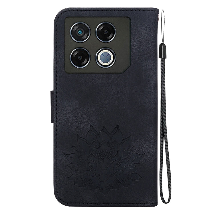 For Infinix GT 20 Pro Lotus Embossed Leather Phone Case