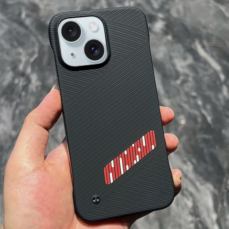 For iPhone 15 Carbon Fiber Frameless Cooling Phone Case