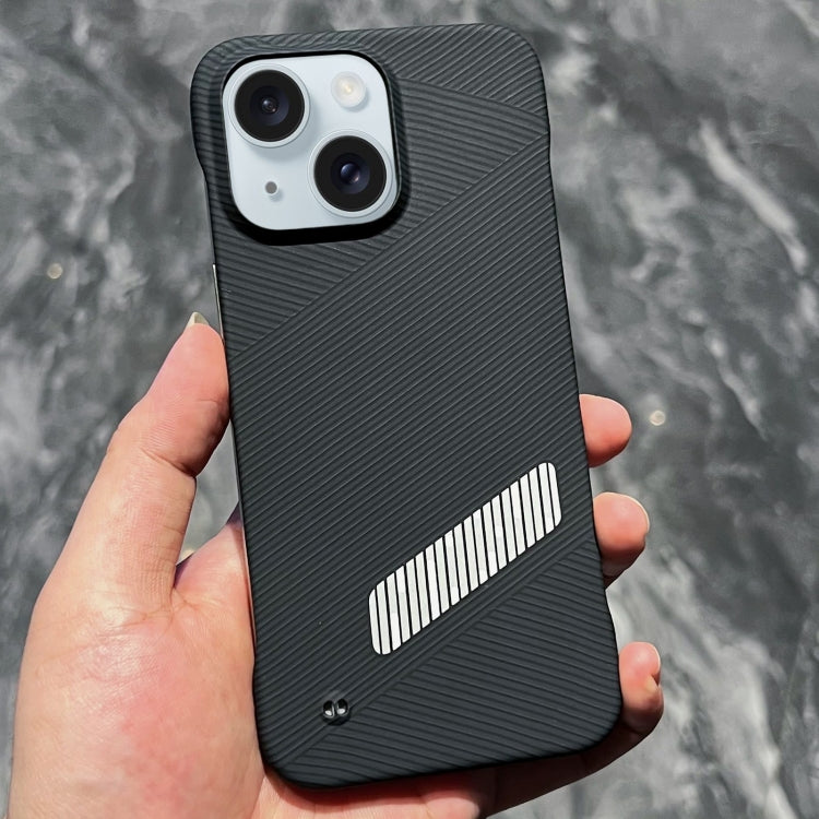 For iPhone 15 Carbon Fiber Frameless Cooling Phone Case