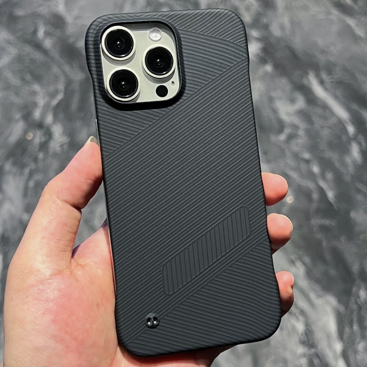 For iPhone 15 Pro Carbon Fiber Frameless Cooling Phone Case