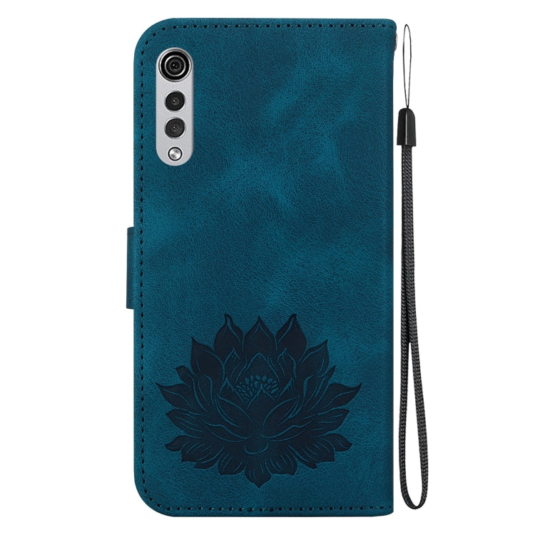 For LG Velvet / Velvet 5G / G9 Lotus Embossed Leather Phone Case
