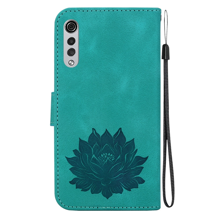 For LG Velvet / Velvet 5G / G9 Lotus Embossed Leather Phone Case