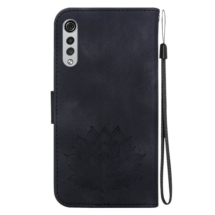 For LG Velvet / Velvet 5G / G9 Lotus Embossed Leather Phone Case