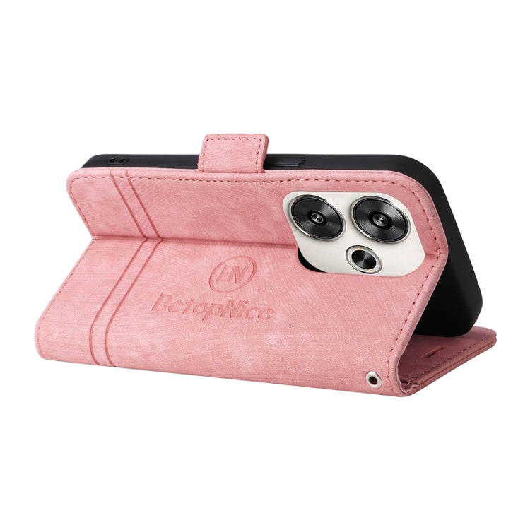 For Xiaomi Poco F6 BETOPNICE Dual-side Buckle Leather Phone Case
