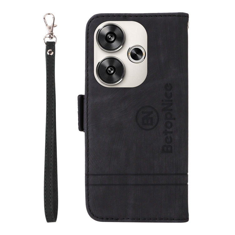 For Xiaomi Poco F6 BETOPNICE Dual-side Buckle Leather Phone Case